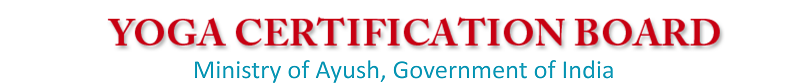 Official Website of Yoga Certification Board, Ministry of AYUSH ,Government of India logo